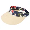 Wide Brim Hats Sun Hat Women Summer Beach Visor Cap Straw Holiday Outdoor Accessory