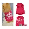 Chien Vêtements Pet Chat Costume Petits Vêtements Mignon Chiot Chaton T-shirt D'été Gilet Chemise Pour Printemps Drop Delivery Maison Jardin Fournitures Dhic8