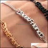 Catena di link semplice bracciale firend buon amico lettera gioielli drop drop braccialet dh6kq