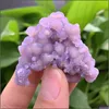 Arts And Crafts Gifts Home Garden Small Size Aaddaddadd Natural Grape Agate Stone Crystal Healing Mineral/Specimen Gemstone Drop Deli Dhob6