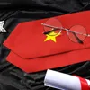 Foulards Vietnam Drapeau Écharpe Top Imprimer Graduation Sash Étole Étude Internationale À L'étranger Adulte Unisexe Accessoire De Fête
