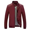 Men's Jackets Men Thin Fashion Casual Solid Color Pocket Thick Coat Leather Jacket