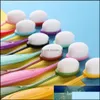 Other Household Sundries 10Pcs Colorf Ink Brush Smooth Blending Brushes Ding Painting Flat Kit For Diy Scrapbooking Cards Making Too Otxkw