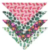 Dog Apparel Soft Cotton Bandana Scarf Cute Print Pet Cat Collar Scrafs Triangular Bandage For Small Medium Dogs Cats Accessories