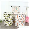 Paniers de rangement Panier pliable Sacs de rangement portables Jouets pour enfants Sac de rangement Bacs imprimés Divers Seau Toile Sacs à main Vêtements Organ Otdwo