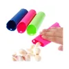 Fruitgroentegereedschap Colorf Sile Peeler Eenvoudig peeling buis knoflook magie keuken accessoires gereedschap kookgadget niet -toxic drop deli dhrwj