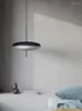 Lampade a sospensione Modern Astep Glass Pedant Light Designer Sala da pranzo Hanglamp Flying Saucer Lamp Art Study Bedroom Home Lighting Fixtue