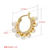 Commercio all'ingrosso coreano dei monili di modo femminile del pendente di cerimonia nuziale di zircone del fiore di goccia della perla di tendenza di BenS degli orecchini del cerchio