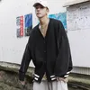 Giacche da uomo Cardigan Uomo Abbigliamento coreano 2023 Mens Harajuku Maglioni neri Desginer Maglione invernale vintage Abbigliamento a maniche lunghe per uomo