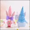 Other Festive Party Supplies Easter Gnomes Knitting Rudolph With Legs Faceless Doll Props Dwarf Home Office Tabletop Decoration Ki Dhwsn