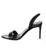 Летние женские сандалии патентная кожаная мода Элегантная свадебная невеста высокие каблуки черные