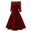 Bridesmaid Dress Elegant Women's Short Lace Evening Dresses A-line Sexy Prom Party Gown The High Quality