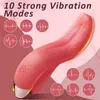 Vuxen massager kvinnlig tungvibratornipplar klitoris stimulator enhet upphettad klitslickande vibratorer fitta sex leksak sesualex kvinnor