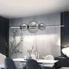 Lampadari Lampada a sospensione moderna a LED in vetro trasparente a bolle Lampada da ristorante Cucina nordica Decorazione domestica attico