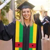 Sciarpe Sciarpa con bandiera della Guinea-Bissau Top Print Graduation Sash Stole International Study Abroad Accessorio per feste unisex per adulti