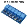 Accessoires électroniques Supplies 5V 12V 24V 1 2 4 6 Module de relais de canal avec sortie OptoCouller EQUEL WAY pour Arduino