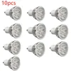 10pcs/lot GU10 LED Lamp 5W Warm White Spotlight Bulbs With Five Beams For Home Decoration Energy Saving Lamps Light