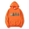 Sweat à capuche femme arbre de noël sweat joyeux vêtements d'hiver esthétique Streetwear femmes sweat à capuche imprimé cadeaux Kawaii hauts M