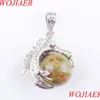 Kolye Kolyeleri Doğal Ejderha Pençesi Yuvarlak Unakite Jasper Stones Pendum Kolye Erkek Mücevherleri Reiki Amet Hediye N3108 DROP D DHNVC