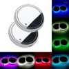 2Pcs Universal Led Auto Cup Holder Bottom Pad Light Cover Trim Atmosphere Lamp Lights Tappetino antiscivolo colorato