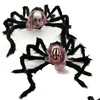 Other Festive Party Supplies Halloween Spider Simation Skl Bar Haunted House Horror Ornament Decor Home Props Drop Delivery Garden Dh2Re