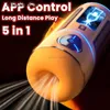 Adult massager Automatic Male Masturbator Cup Bluetooth Blowjob Sex Men's Sucking Vibration adjustable aircraft cup Toy for Men pussy