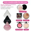 2/3/4/6st Triangle Powder Puff Mini Ansiktsmakeup Svamp Kosmetika Mjuk bomull Ansiktspulver Puff Tvättbar Sammetssmink Puffverktyg