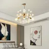 Żyrandole nordyc nowoczesna minimalistyczna gwiazda gipsophila żyrandol oświetlenie salon sypialnia el lobby dekoracja lampy dziecięce