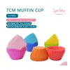 Moldes de cozimento 12pcs/conjunto bolo sile molde redonda em forma de muffin cupcake molde cozinha cozinheira fabricante de panotas diy ferramentas de decora￧￣o yl0161 dhbft