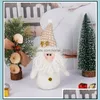 Kerstdecoraties pop pluche Santa Snow Man ornamenten Merry Xmas Decoratie voor Home 2021 Geschenken Jaar 2022 Drop Delivery Garden F DHVMP