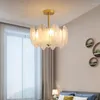 Lustres LED moderne lustre lumières plume verre décor minimaliste Haning pour chambre salon salle à manger Loft lampe