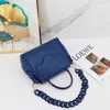 Bolso de lujo ligero para mujer, bolso de mano con cadena acrílica, portátil, oblicuo, de marca grande, de alta textura