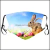 Designer Masks Easter Face Adt Rabbit Egg Mask Washable Breathable Fashion Windproof For Man Woman Drop Delivery Home Garden Houseke Dhk3X