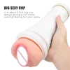 Vuxen massager produkter sex leksaker för män penis pump maskin vagina riktig fitta y ficklampa form stor manlig onani cup