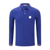 Polos basiques à manches longues pour hommes Chemise de créateur t Badge brodé Vêtements Taille S-6xl17fp