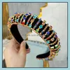 Headbands Women Hair Hoop Hairbands Girls Bands Crystal Headband Manmade Diamond Headwrap Fashion Headwear Accessories Drop Delivery Dhrtc