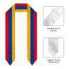 Sciarpe Sciarpa con bandiera dell'Armenia Stampa superiore Fusciacca di laurea Stola Studio internazionale all'estero Accessorio per feste unisex per adulti268b