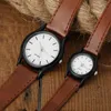 Montres-bracelets Mode Couple Montres En Cuir Montre D'affaires Pour Hommes Femmes 2023 Simple Étudiants Quartz Montre Homm