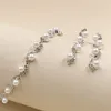 Perles Cristal Ensembles De Bijoux De Mariée Pour Le Mariage Argent Sparkle Collier Boucles D'oreilles Femmes Accessoires De Fête De Bal Fiançailles Anniversaire V2259