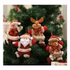 Christmas Decorations Merry Ornaments Gift Santa Claus Snowman Tree Toy Doll Hanging For Parties Drop Delivery Home Garden Festive P Dhtvu