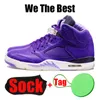 2024 Fire Red jumpman 5 5s men basketball shoes Sail Pinksicle Green travis Bean Easter Bluebird Racer Blue Off Noir Mars For Her mens trainers sports sneakers size 13