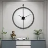 Relógios de parede Modern Home Decoration Fashion Ultra-Quiet Clock Room Living Personality Art Deco adesivo