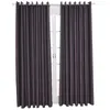 Curtain Solid Finished Curtains Modern Blackout For Window Thermal Insulating Room Darkening Living