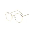 Lunettes de soleil Cadres Lunettes d'ordinateur 2023 Cadre de lunettes Anti Blue Light Game Glare Lunettes Femmes Round Clear Lens