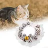 Hondenkragen in het oog springende grote luipaard Printing Pet Cat Bib Speeksel Handhanddoek Lichtgewicht Heckerchief Wasbare accessoires