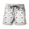 Herr shorts mode 3d tryck rolig hund sommar strand streetwear män snabb torr semester avslappnad