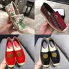 2023 مصمم Classic Lady Platform Fisherman Shoes Luxury Flat Women Straw Bottry Black Disual Boat Shoe Metal Buckle 100 ٪