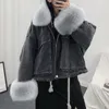 Women's Jackets Female Warm Winter Women Autumn Denim Short Coat Collar Slim Hooded Outwear Coats Basic Ladies Top