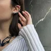 Backs Earrings Hip Hop Vintage Irregular Elven Ear Cuff Earring For Women Gothic Punk Clip Halloween Cosplay Jewelry Girls Gift