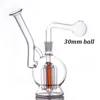 Gros Mini Beaker Oil Burner Bong 14mm Femme Bubbler Fumer Pipe À Eau Épais Recycleur Cendrier Bongs Oil Rigs Narguilé Avec Grande Taille Mâle Verre Brûleur À Huile Pipe